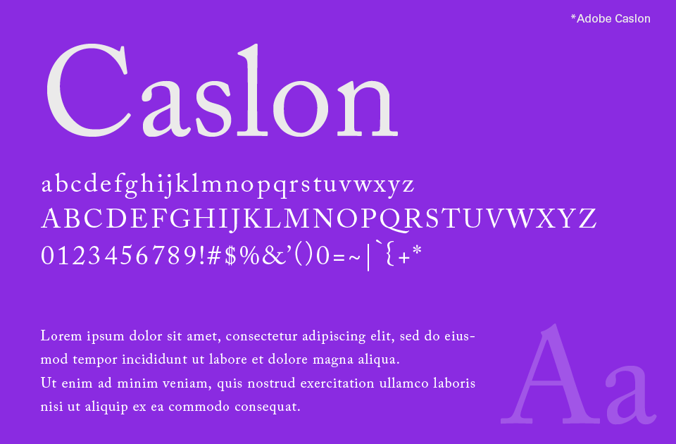 Caslon（キャスロン）