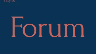 Forum Font