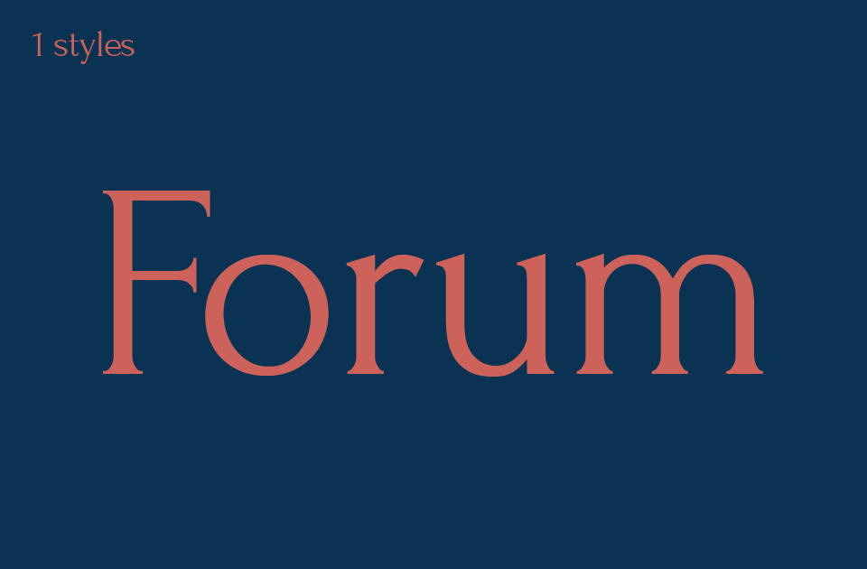 Forum Font