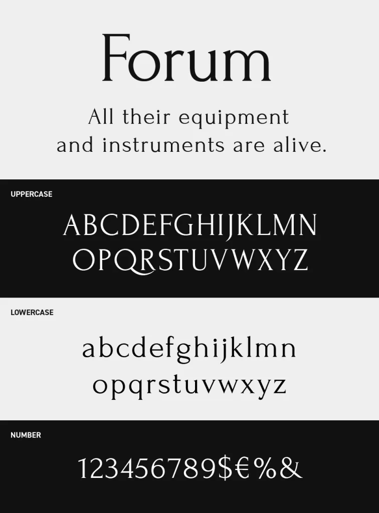 Forum Font