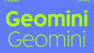 Geomini Font
