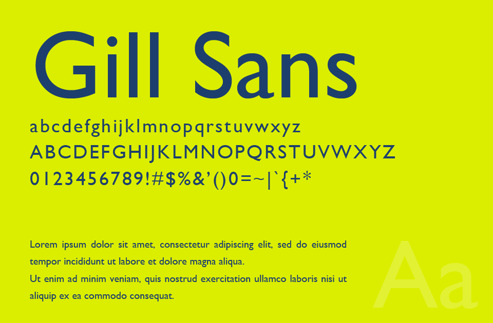 Gill Sans（ギル・サンズ）