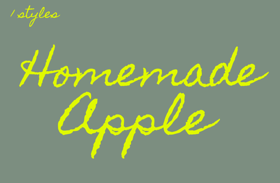 Homemade Apple Font