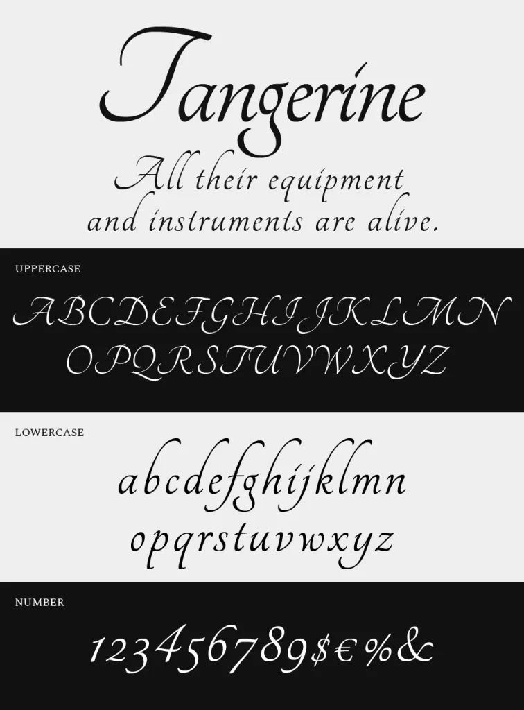 Tangerine Font