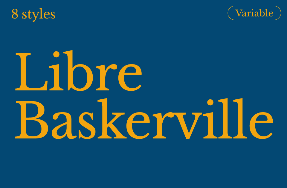 Libre Baskerville Font