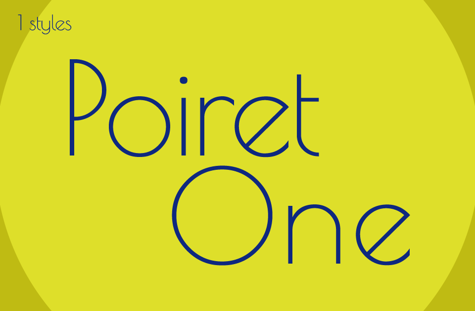 Poiret One Font