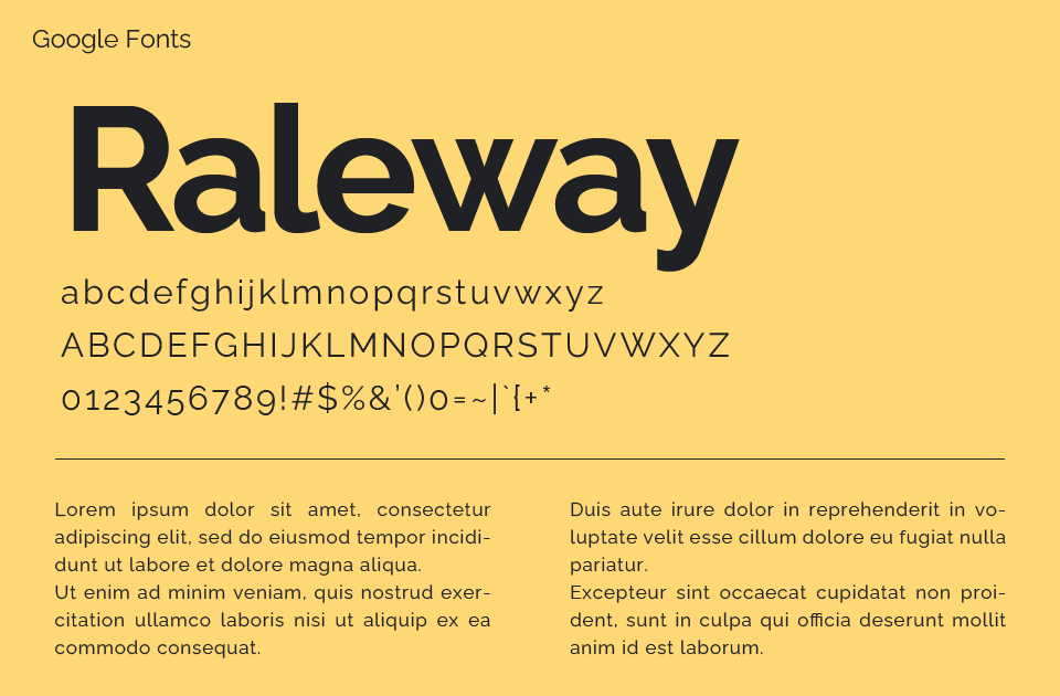 Raleway（レイルウェイ）