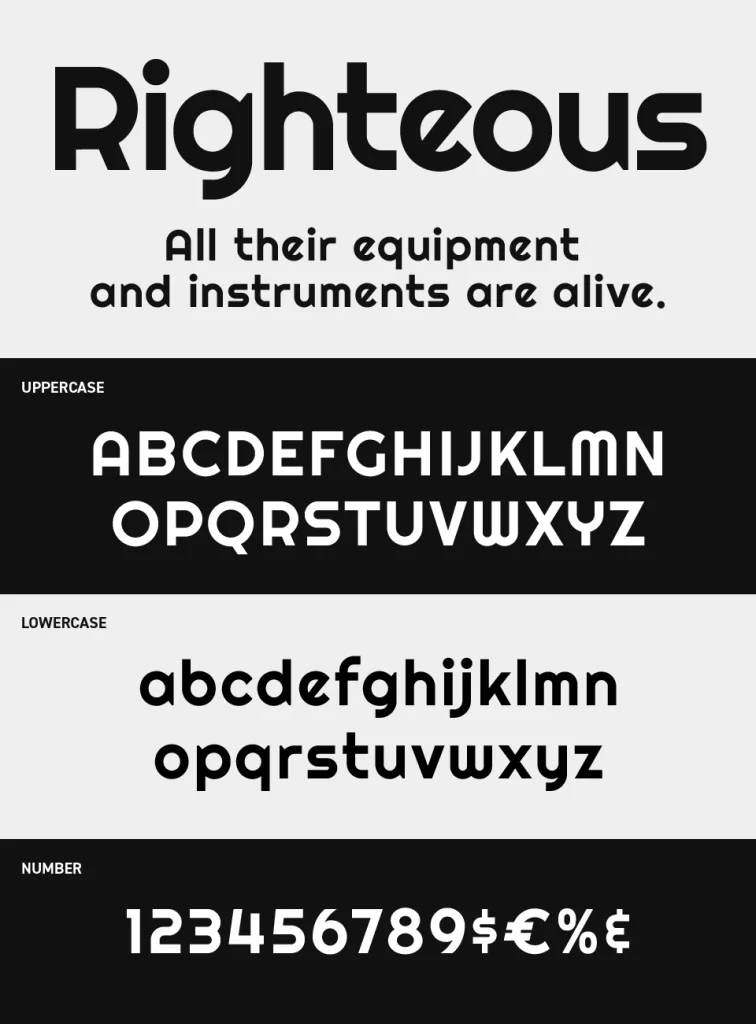 Righteous Font