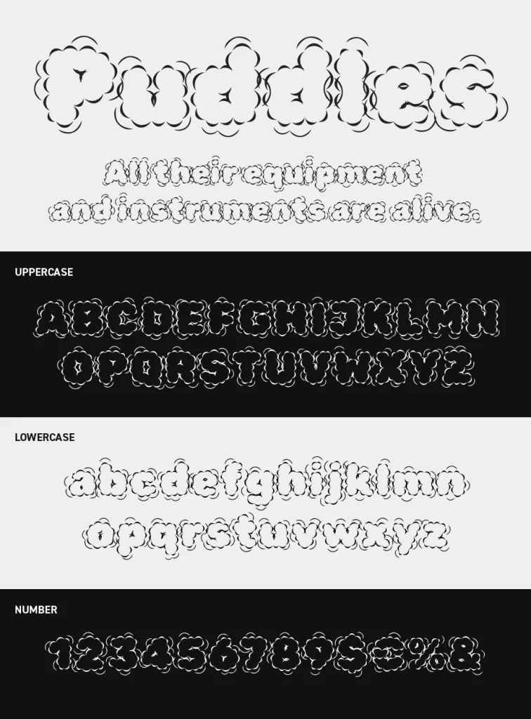 Rubik Puddles Font