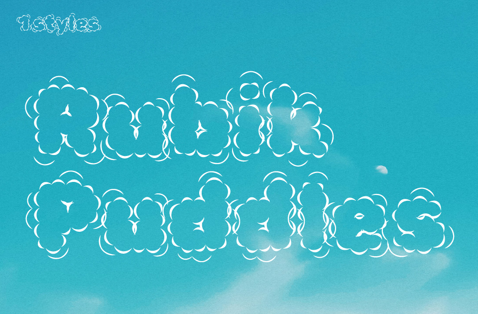 Rubik Puddles Font