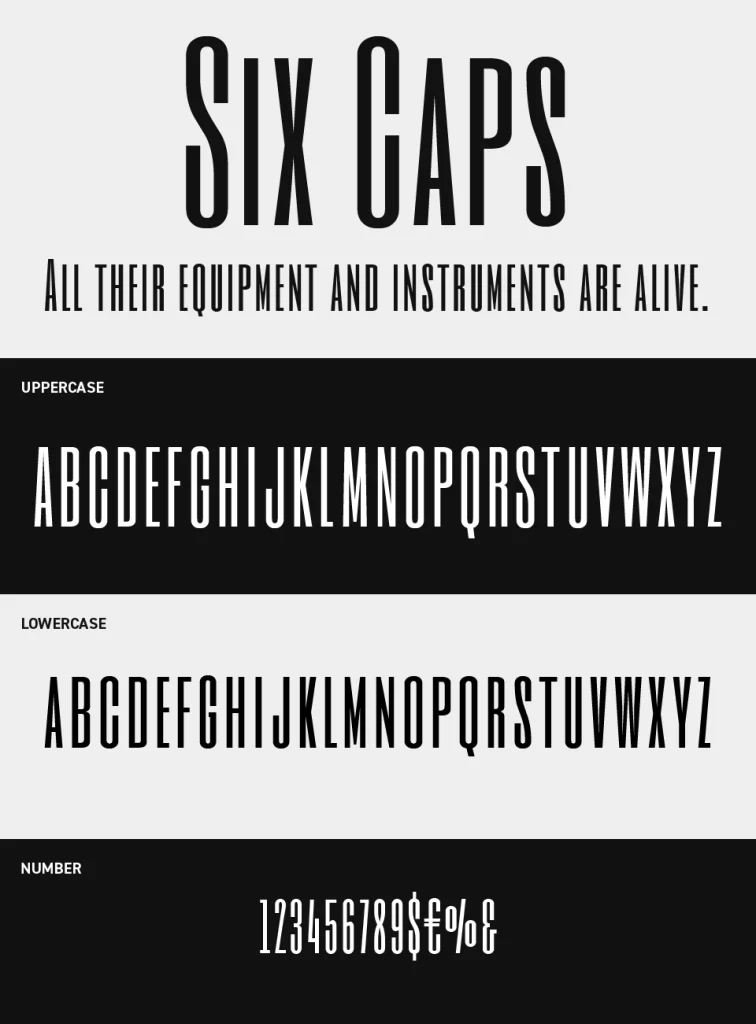 Six Caps Font