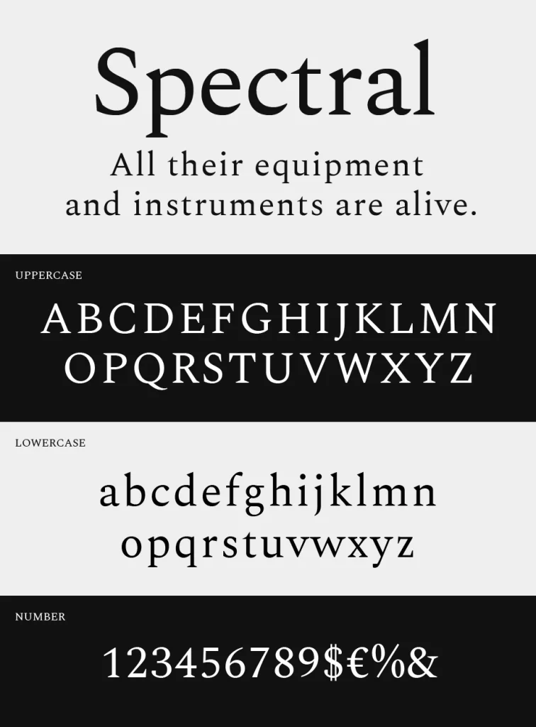 Spectral Font