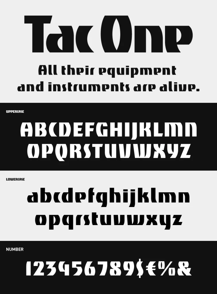 Tac One Font