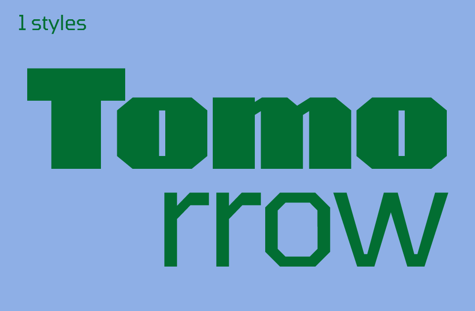 Tomorrow Font