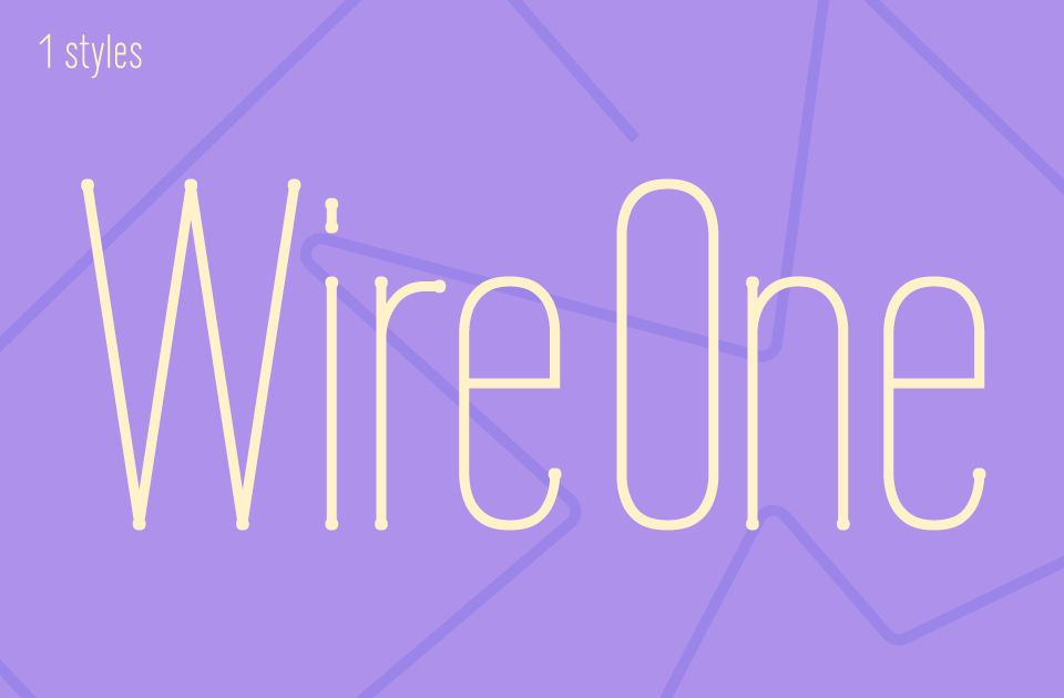 Wire One Font