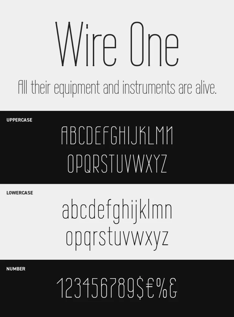 Wire One Font