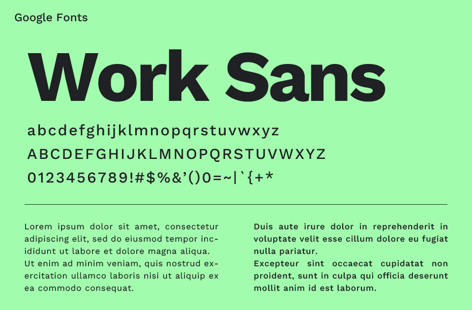 Work Sans（ワーク・サンズ）
