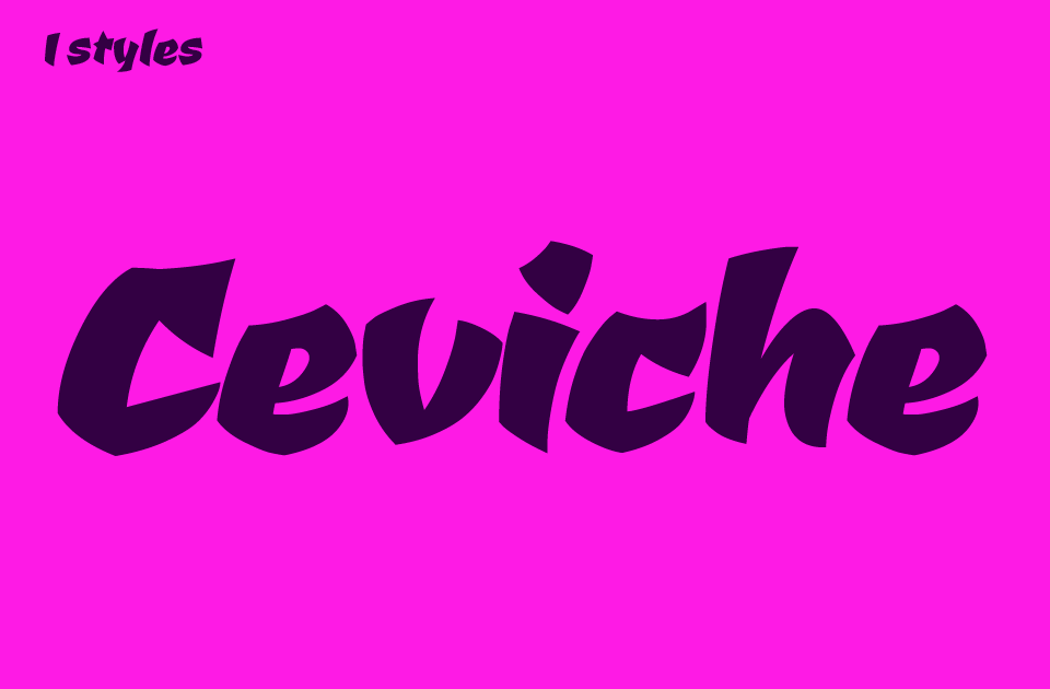 Ceviche Font