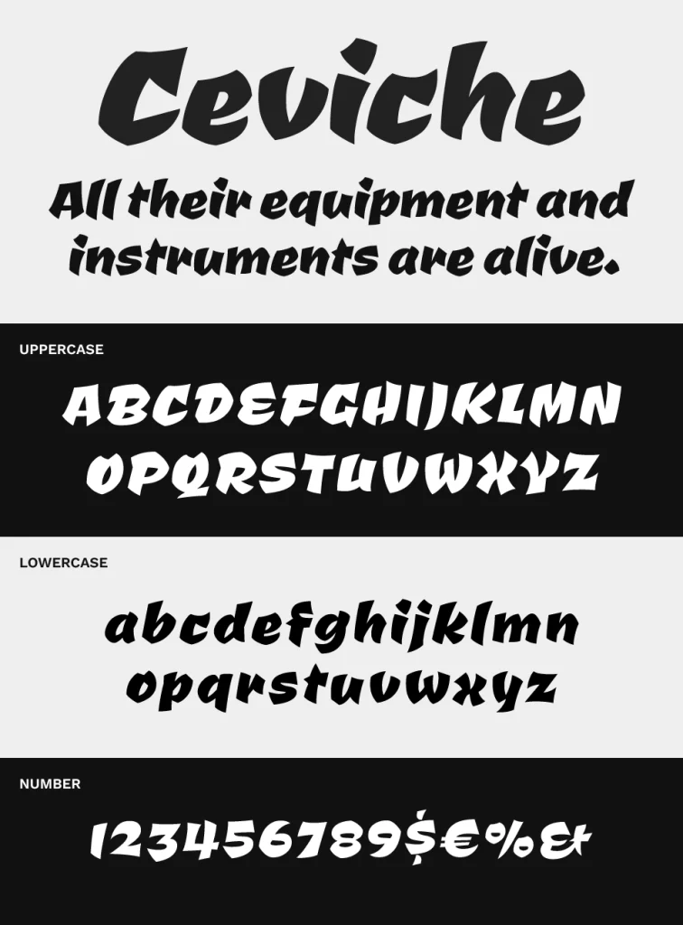Ceviche Font