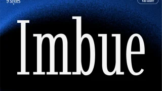 Imbue Font