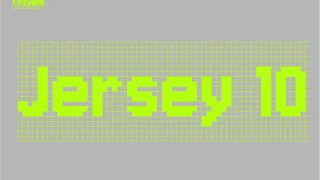 Jersey 10 Charted Font