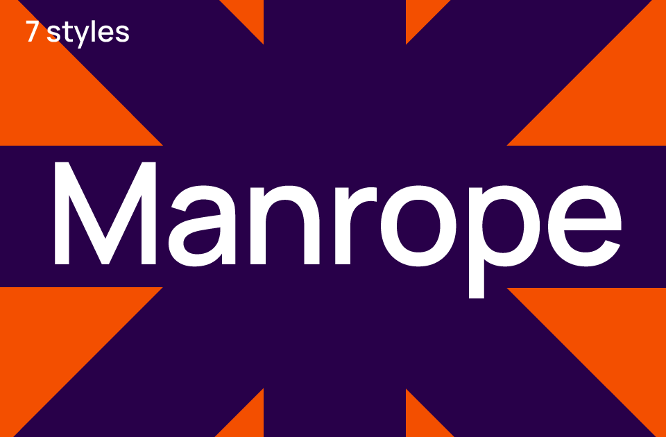Manrope Font
