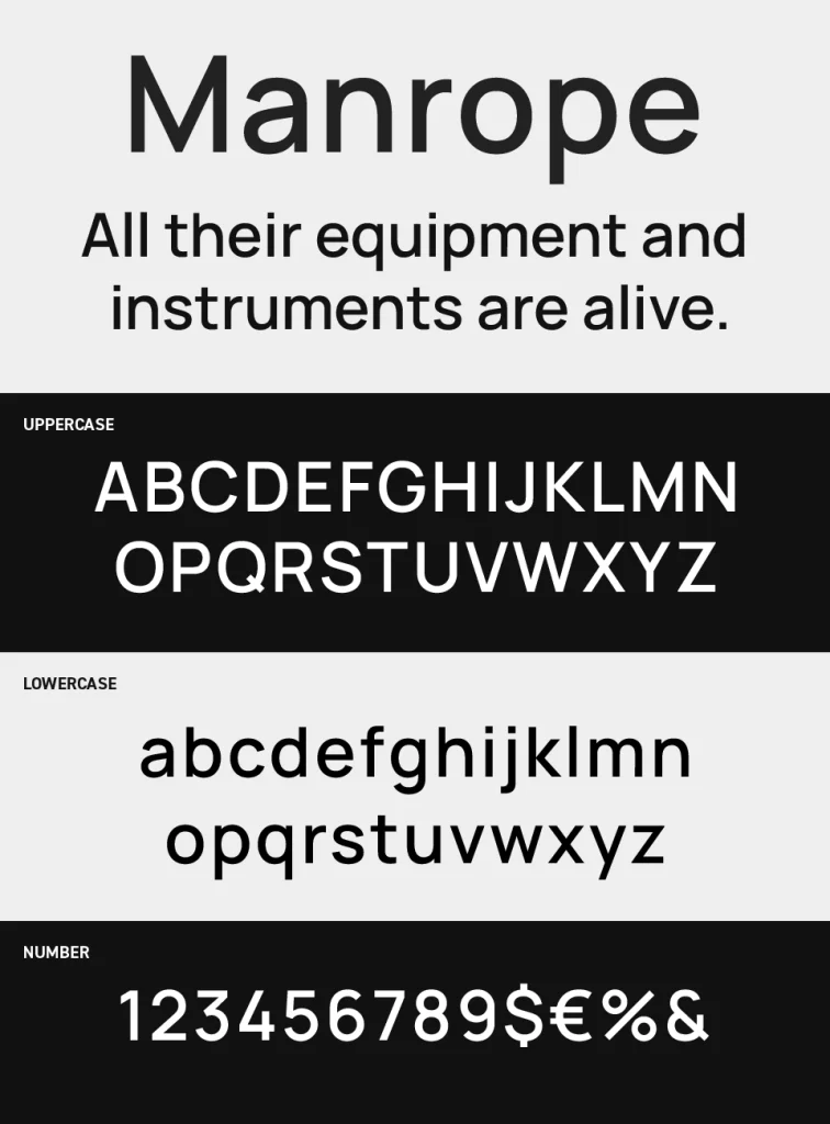 Manrope Font
