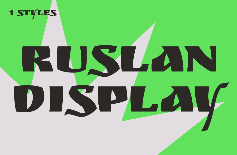Ruslan Display Font