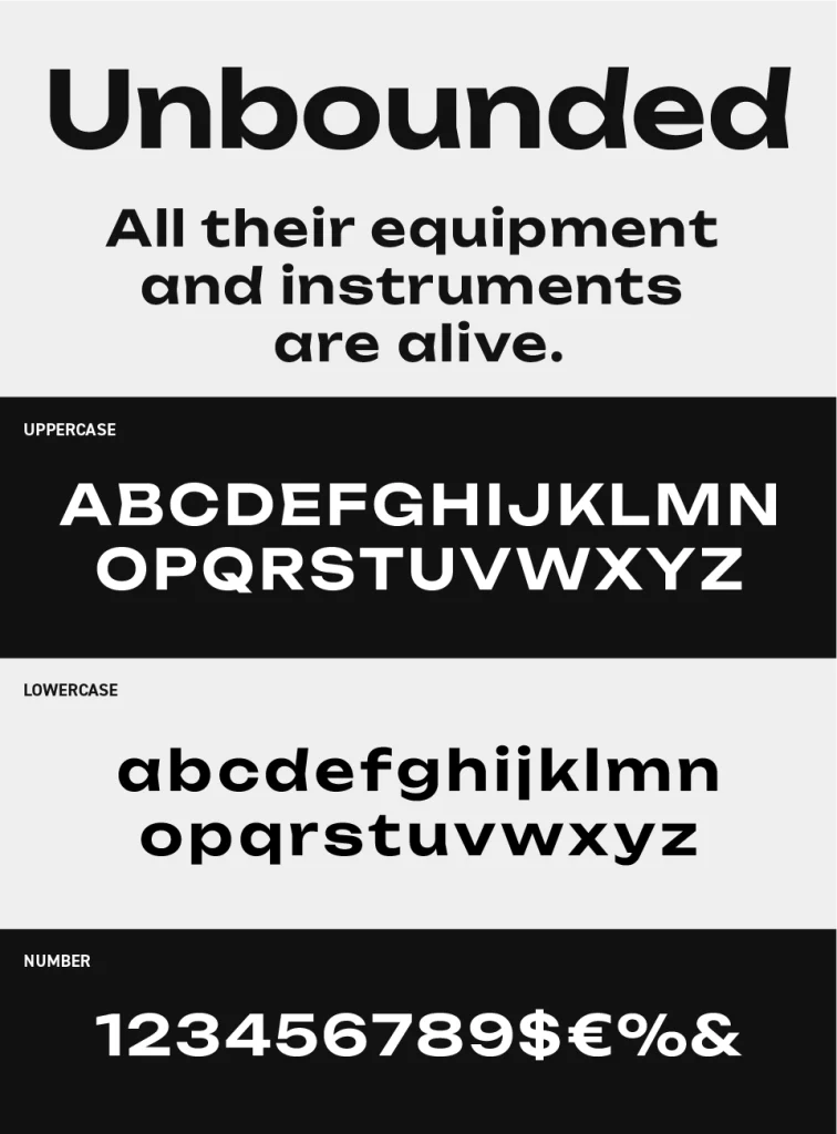Unbounded Font