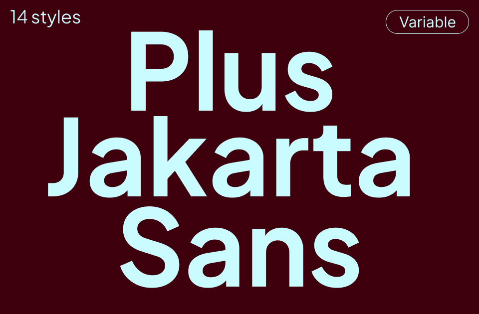 Plus Jakarta Sans Font