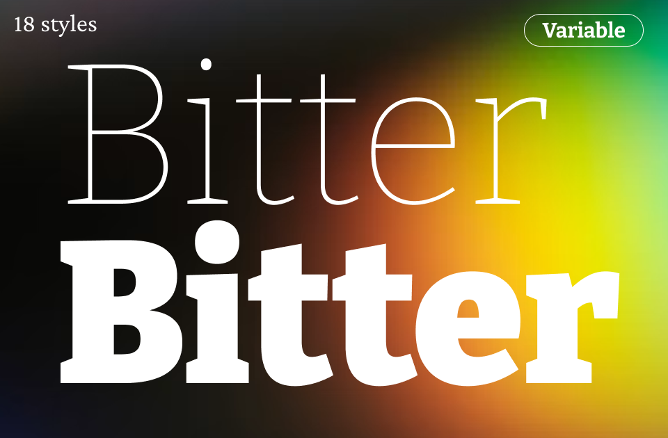Bitter Font