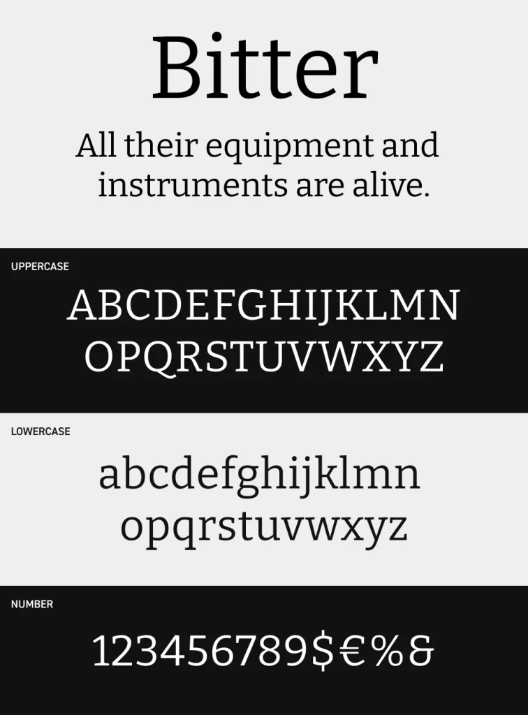 Bitter Font