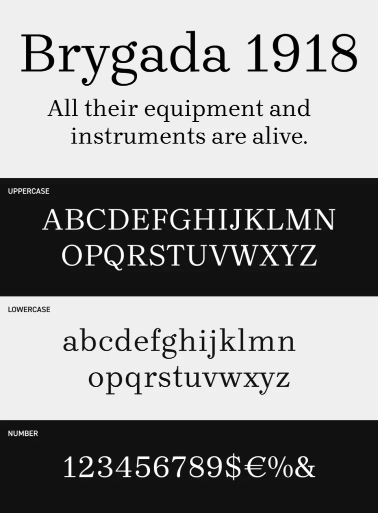 Brygada 1918 Font
