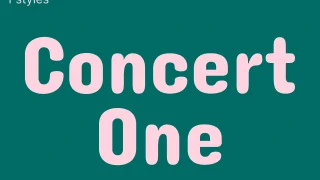 Concert One Font
