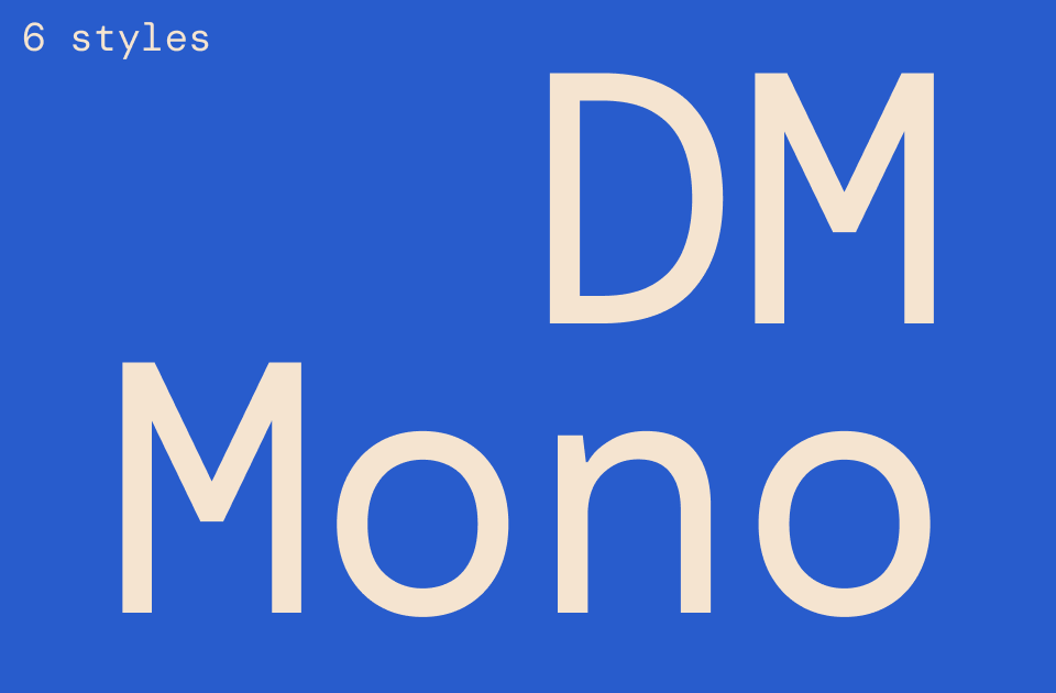 DM Mono Font