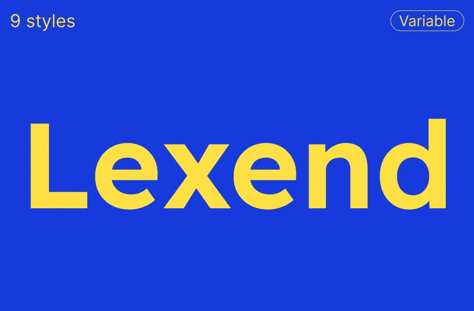Lexend Font