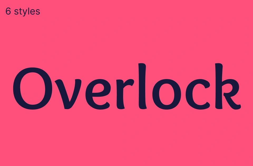 Overlock Font
