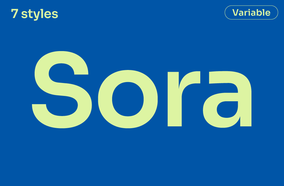 Sora Font