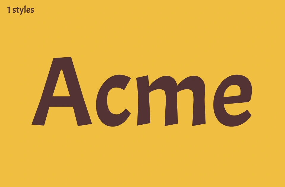 acme Font