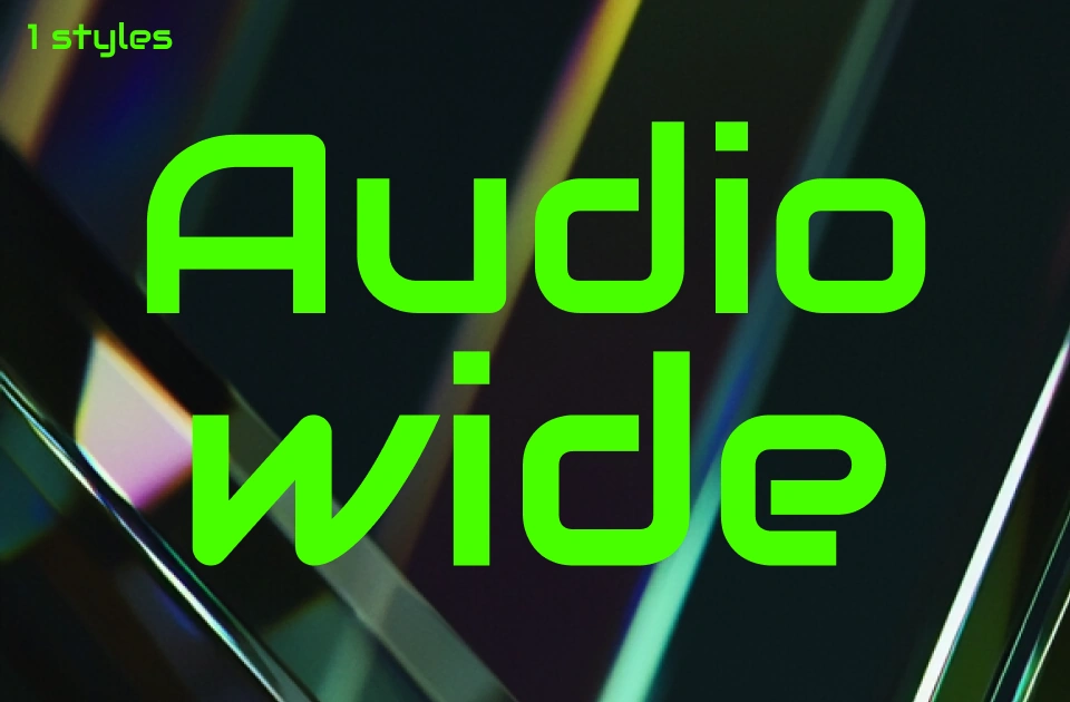 audiowide Font