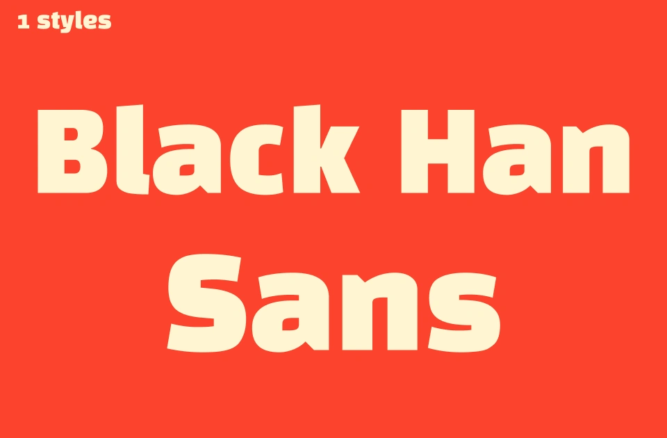 black-han-sans Font