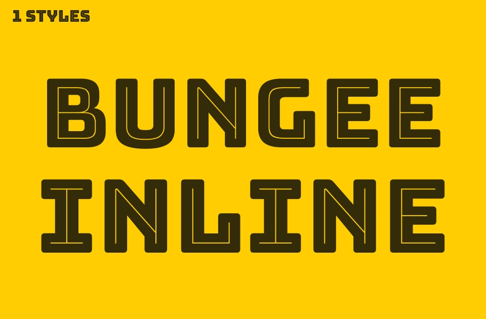 Bungee Inline Font