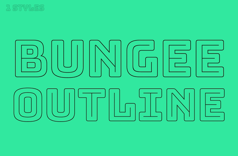 bungee-outline Font