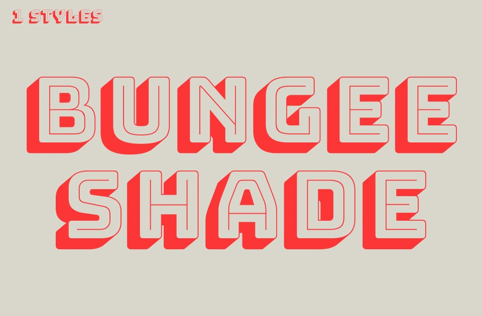 Bungee Shade Font