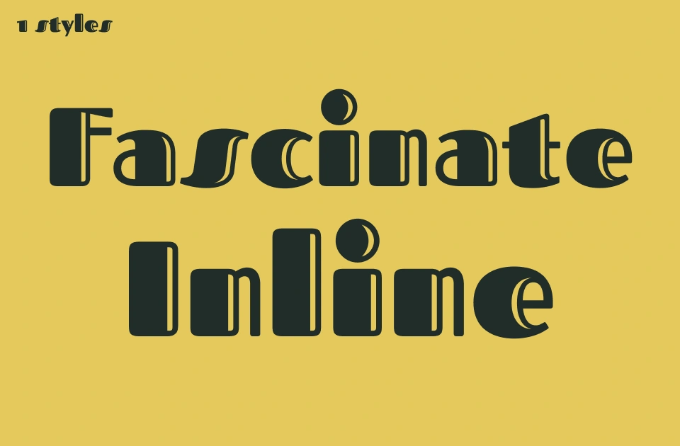 Fascinate Inline Font
