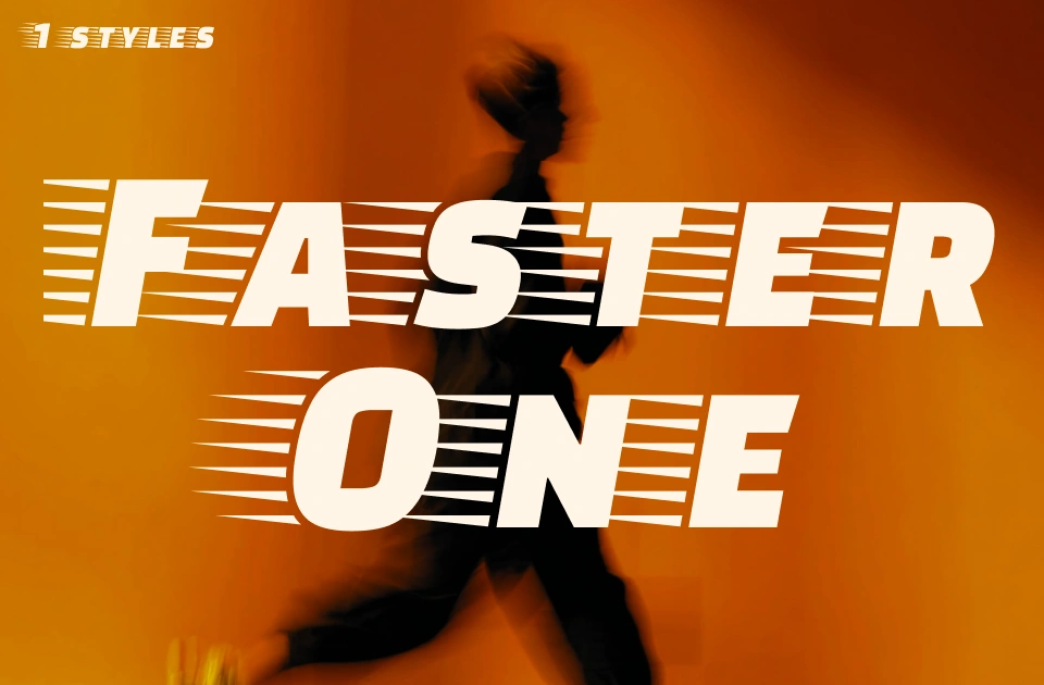 Faster One Font