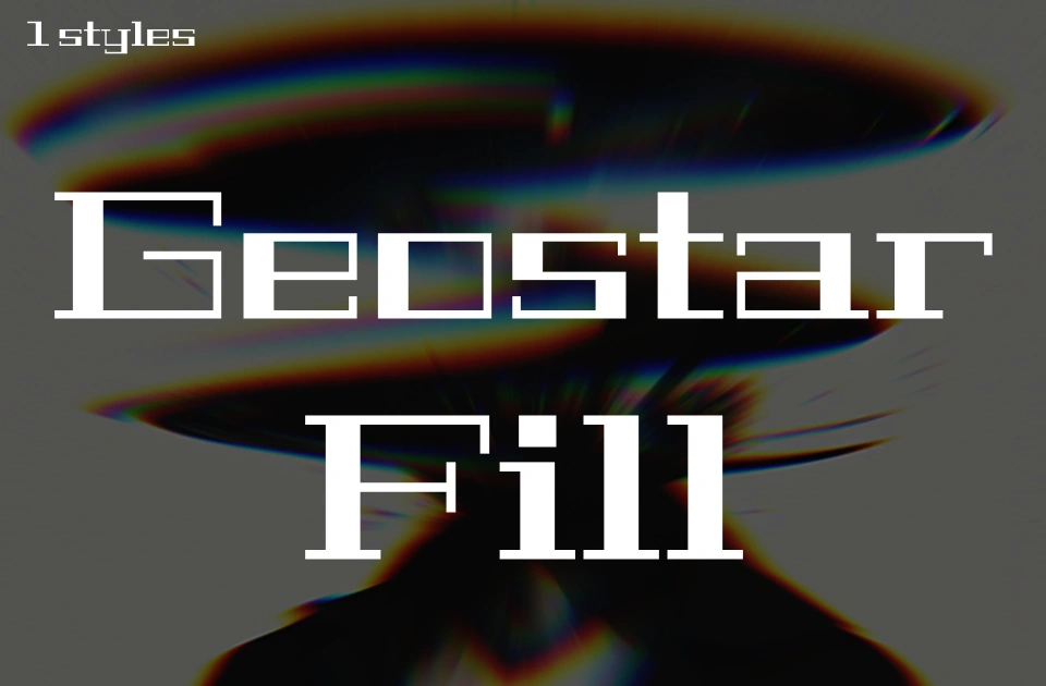 Geostar Fill Font
