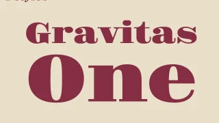 Gravitas One Font