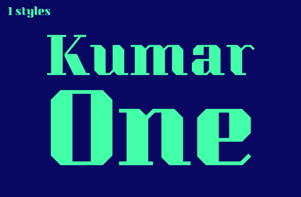 kumar-one Font