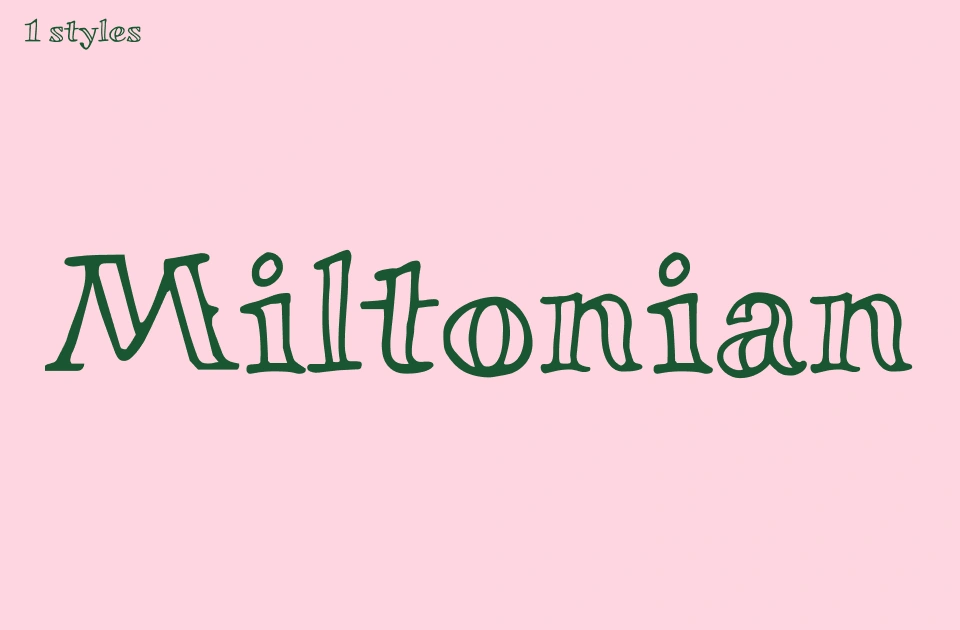 miltonian Font